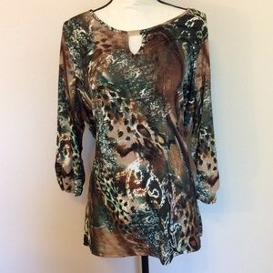 {Dress Barn} 3/4 Sleeve Blouse sz 2XL
